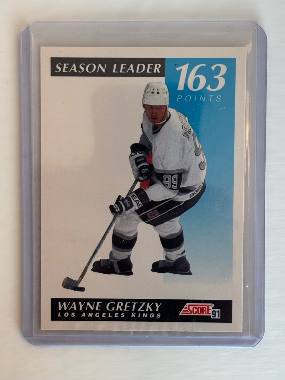 Wayne Gretzky 1991-92 Score #296 Season Leader 163 Points LA Kings